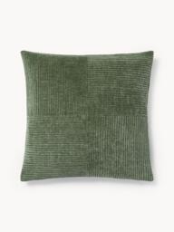 Velvet Cushion Cover Fiona with A Fine Line Structure