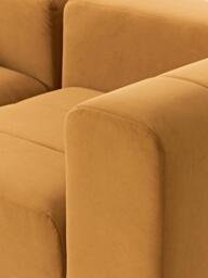 Modular Velvet Sofa Lena (2-seater) with Ottoman (left/right) - thumbnail 2