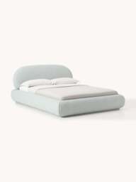 Upholstered Bouclé Bed Alba with Storage