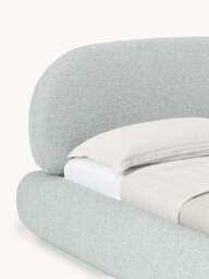 Upholstered Bouclé Bed Alba with Storage - thumbnail 7