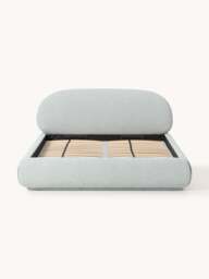 Upholstered Bouclé Bed Alba with Storage - thumbnail 6