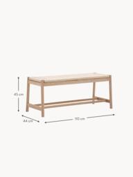 Handmade Oak Wood Bench Eton - thumbnail 7