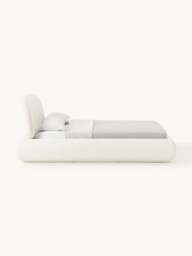 Upholstered Bouclé Bed Alba with Storage - thumbnail 4