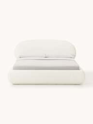 Upholstered Bouclé Bed Alba with Storage - thumbnail 3