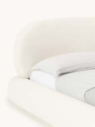 Upholstered Bouclé Bed Alba with Storage - thumbnail 7