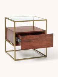 Bedside Table Theodor with Drawer - thumbnail 2