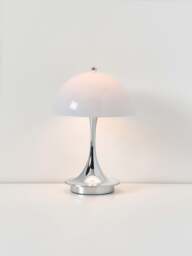 Small Portable LED Table Lamp Panthella 160, Design Verner Panton - thumbnail 2
