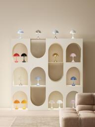 Small Portable LED Table Lamp Panthella 160, Design Verner Panton - thumbnail 9