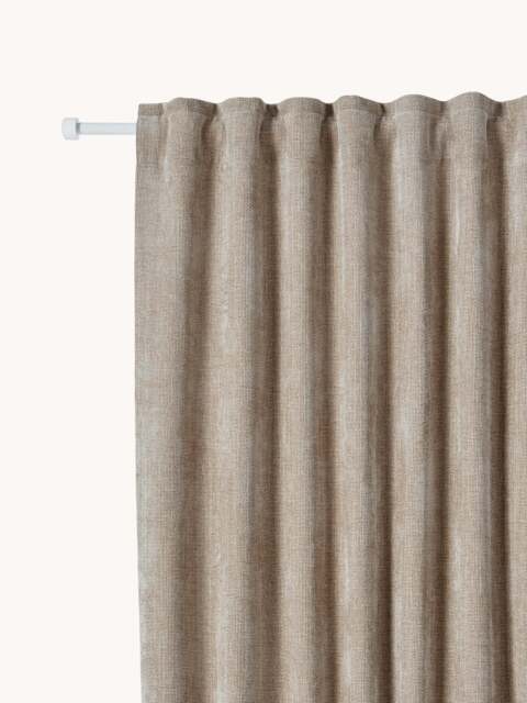 Dim-Out Multi-Band Curtains Lasha, Set of 2, W 135 cm - image 1