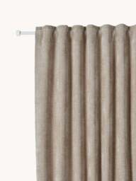 Dim-Out Multi-Band Curtains Lasha, Set of 2, W 135 cm