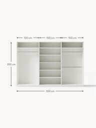 Modular Hinged Door Wardrobe Jeanne, 300 cm Wide, in various sizes - thumbnail 9