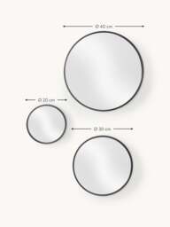 Round Wall Mirrors Ida, Set of 3 - thumbnail 8