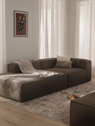 Bouclé Modular Chaise Lennon - thumbnail 9