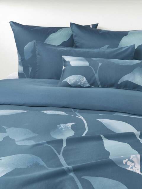 Cotton Sateen Duvet Cover Marino with Floral Print - image 1