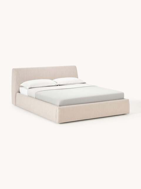 Upholstered Bed Cloud with Storage Space