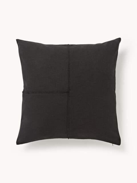 Hand-Woven Cushion Cover Terre with Decorative Seam - image 1