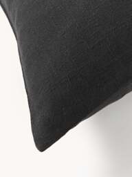 Hand-Woven Cushion Cover Terre with Decorative Seam - thumbnail 3