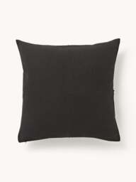 Hand-Woven Cushion Cover Terre with Decorative Seam - thumbnail 2
