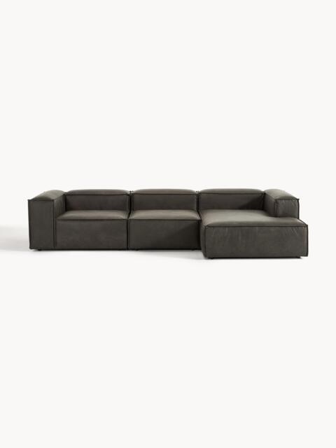 Modular Recycled Leather Corner Sofa Lennon (4-seater)