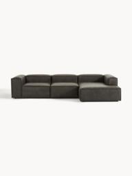 Modular Recycled Leather Corner Sofa Lennon (4-seater)