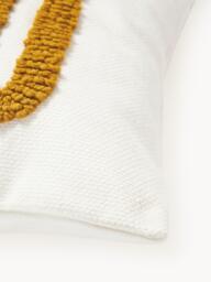 Embroidered Cotton Cushion Cover Vahid with a High-Low Texture - thumbnail 4