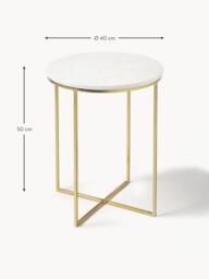 Round Marble Side Table Alys - thumbnail 8
