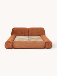 Upholstered Teddy Bouclé Bed Wolke with Storage - thumbnail 3