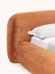 Upholstered Teddy Bouclé Bed Wolke with Storage - thumbnail 4