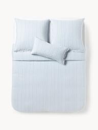 Washed Linen Duvet Cover Telma with Stripes - thumbnail 2