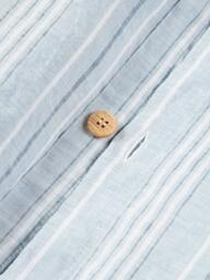 Washed Linen Duvet Cover Telma with Stripes - thumbnail 4
