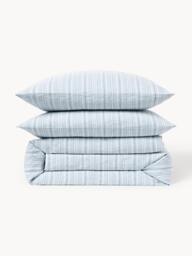 Washed Linen Duvet Cover Telma with Stripes - thumbnail 3