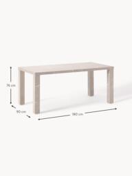 Marble Effect Dining Table Carl, 180 X 90 cm - thumbnail 9