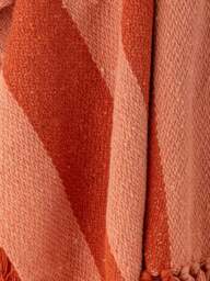 Striped Throw Frello with Fringes - thumbnail 4