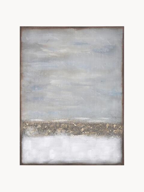 Hand-Painted Canvas Art Abstract Horizon - image 1