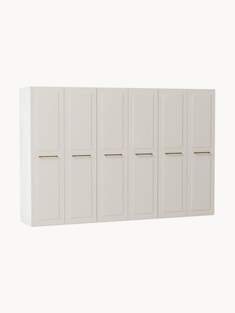 Modular Hinged Door Wardrobe Charlotte, 300 cm Wide, in various sizes