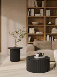 Round Wooden Side Table Nele - thumbnail 6