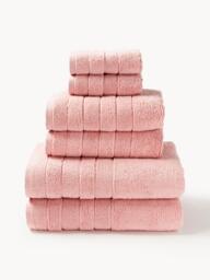 Towel Set Luxe with Striped Border, in various set sizes - thumbnail 2
