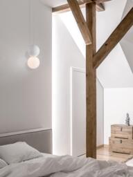 Small Glass and Concrete Pendant Light Zero - thumbnail 2