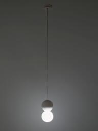 Small Glass and Concrete Pendant Light Zero - thumbnail 3