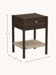 Wooden Bedside Table Monfort - thumbnail 3