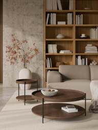 Round Wooden Coffee Table Renee - thumbnail 2