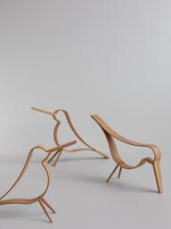 Handmade Decorative Object Woody Bird - thumbnail 2