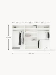 Modular Hinged Door Wardrobe Denise, 300 cm Wide, in various sizes - thumbnail 8