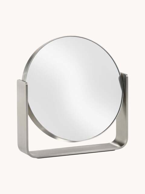 Stainless Steel Round Cosmetic Mirror Ume with Magnification - image 1