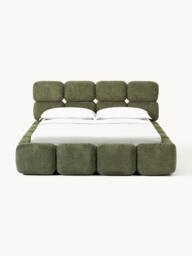 Upholstered Teddy Bouclé Bed Tayla - thumbnail 3
