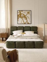 Upholstered Teddy Bouclé Bed Tayla - thumbnail 2