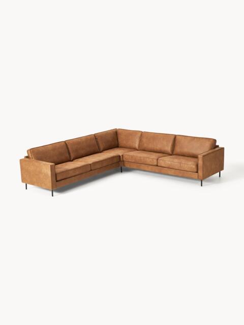 XL Leather Corner Sofa Hunter - image 1
