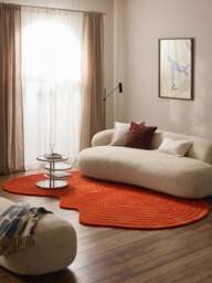 Organic-Shaped Hand-Tufted Wool Rug Aliza - thumbnail 6