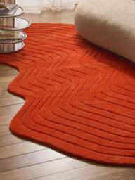 Organic-Shaped Hand-Tufted Wool Rug Aliza - thumbnail 5