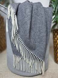 Wool Throw Faro with Cashmere - thumbnail 3
